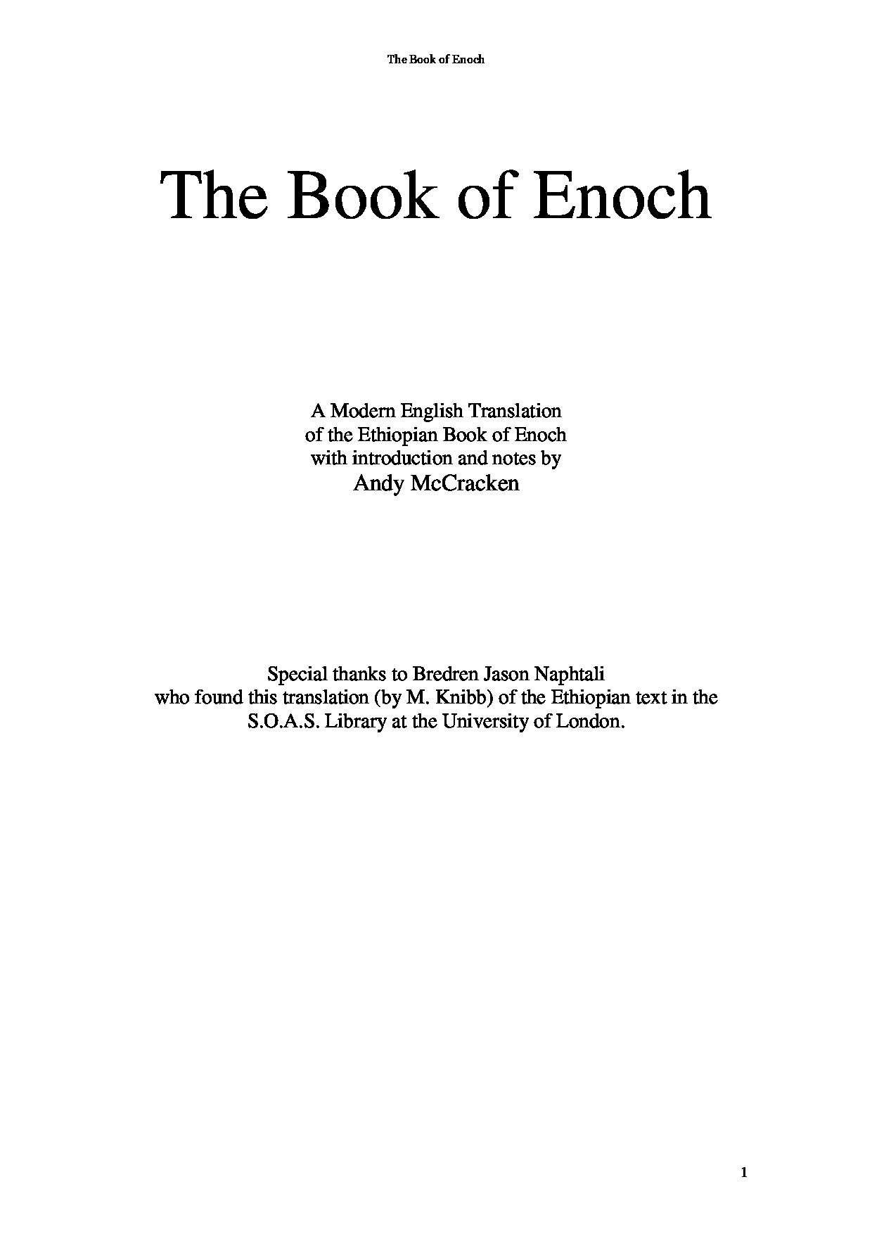 The Book of Enoch