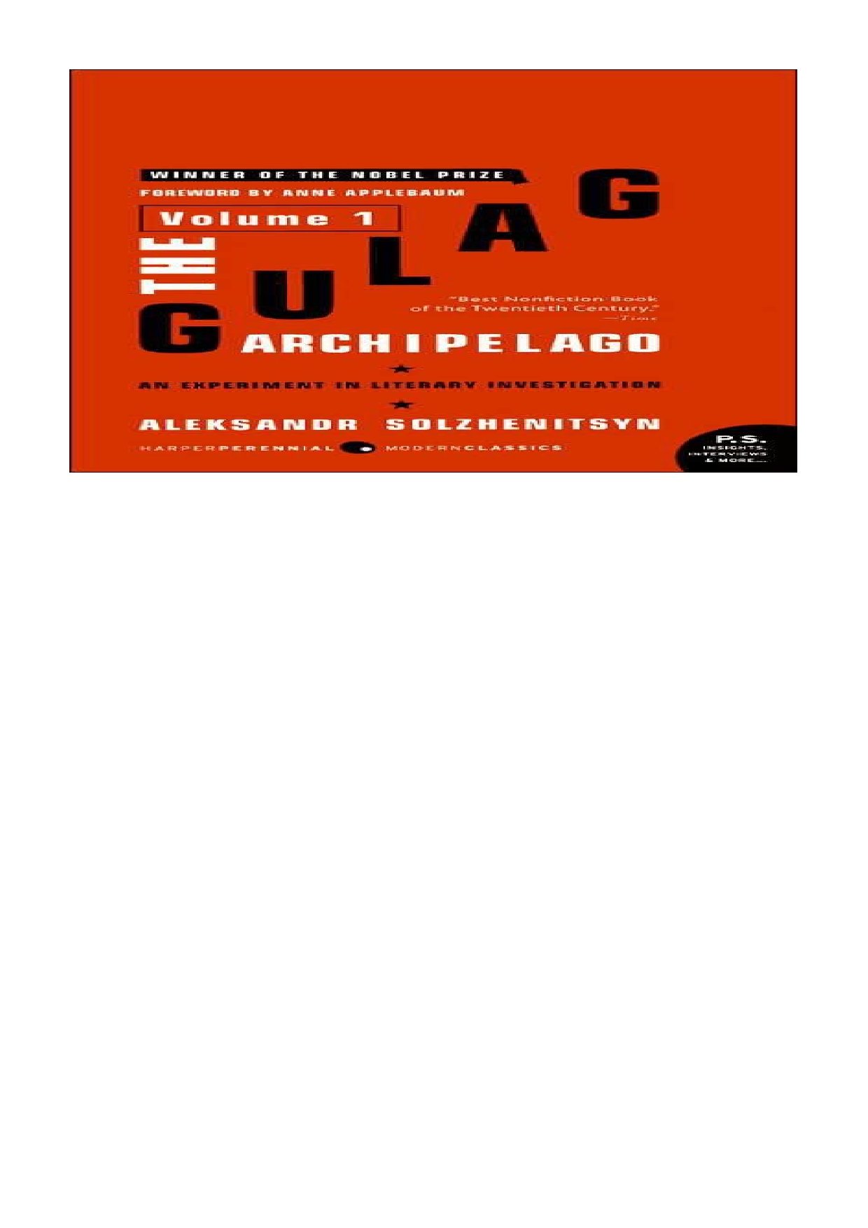 Gulag Archipelago Volume 1 - Alekandr Solzhenitsyn.pdf