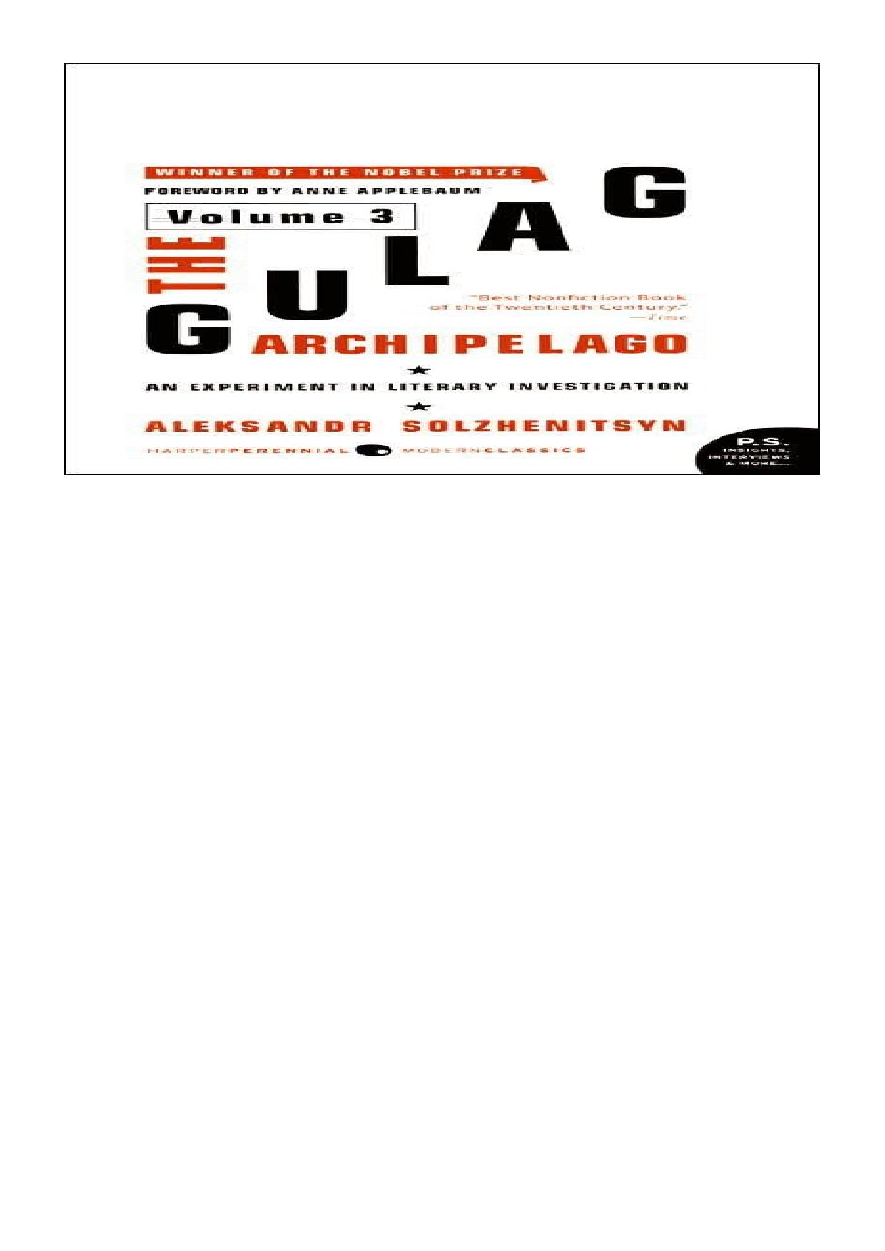 Gulag Archipelago Volume 3 - Alekandr Solzhenitsyn.pdf